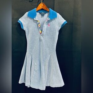 Polo by Ralph Lauren Girls Light Blue Dress Size S(7)